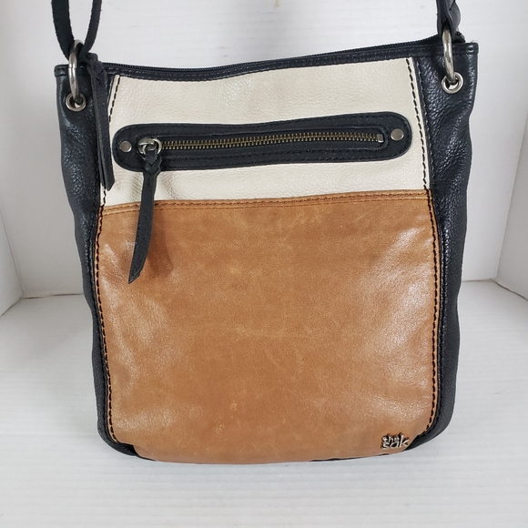 The Sak Crossbody Bag Womens Multicolored Laurel Pebbled Leather Handbag Purse - Picture 2 of 16